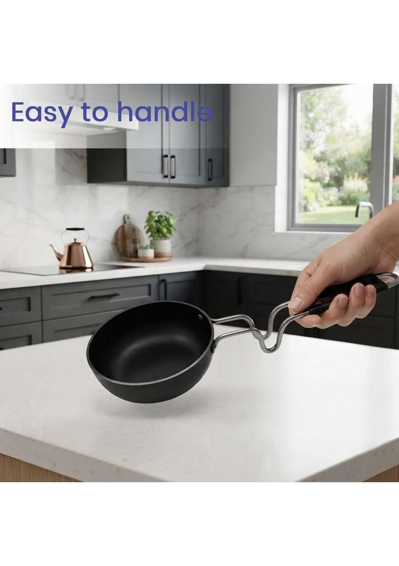 DOZY Iron Tadka Pan Gas Pre-Seasoned Pan Cookware - Indya