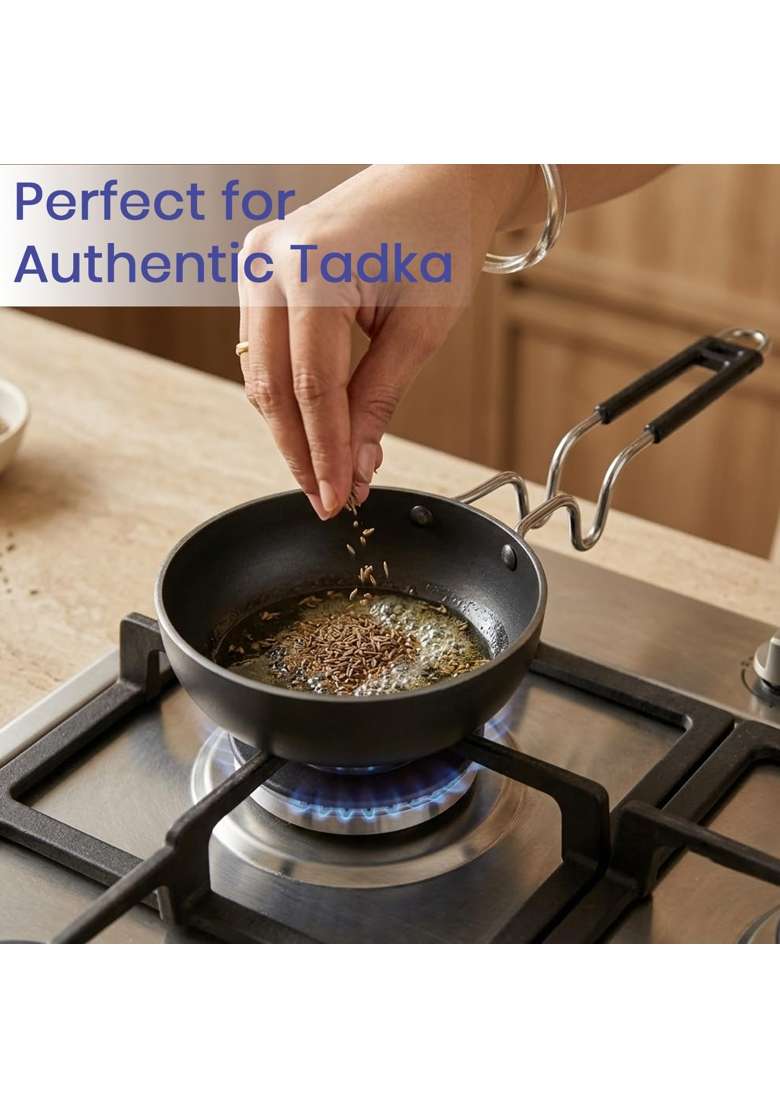 DOZY Iron Tadka Pan | 2-Piece Set | Pre-Seasoned - Indya