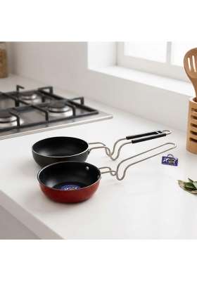 DOZY Iron Tadka Pan | 2-Piece Set