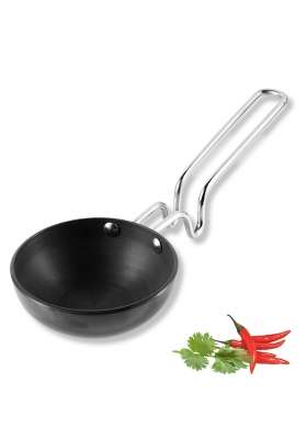 Vinod Black Pearl Hard Anodised Tadka Pan | 300 ml | 10.1 fl oz | 11.8 cm | 4.6 Inch
