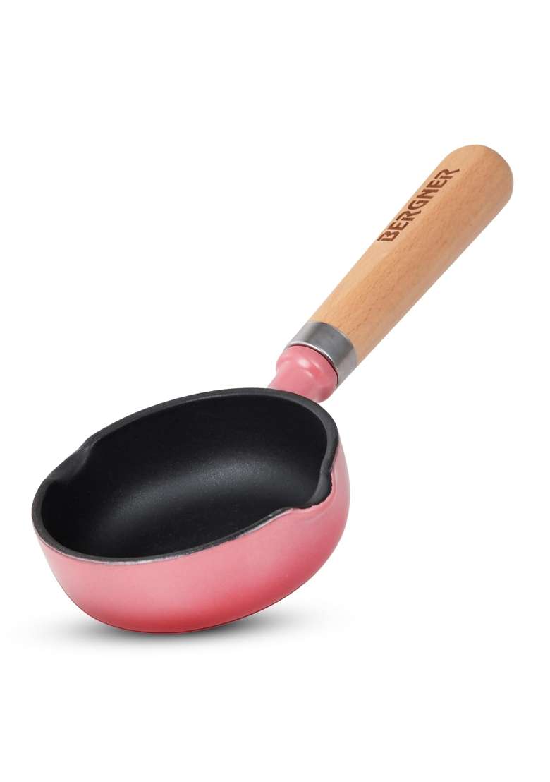 BERGNER Excalibur Lightweight Cast Iron Tadka Pan | 200 ml | 6.8 fl oz | 12 cm | 4.7 Inch | Induction Compatible | Non-Stick - Indya