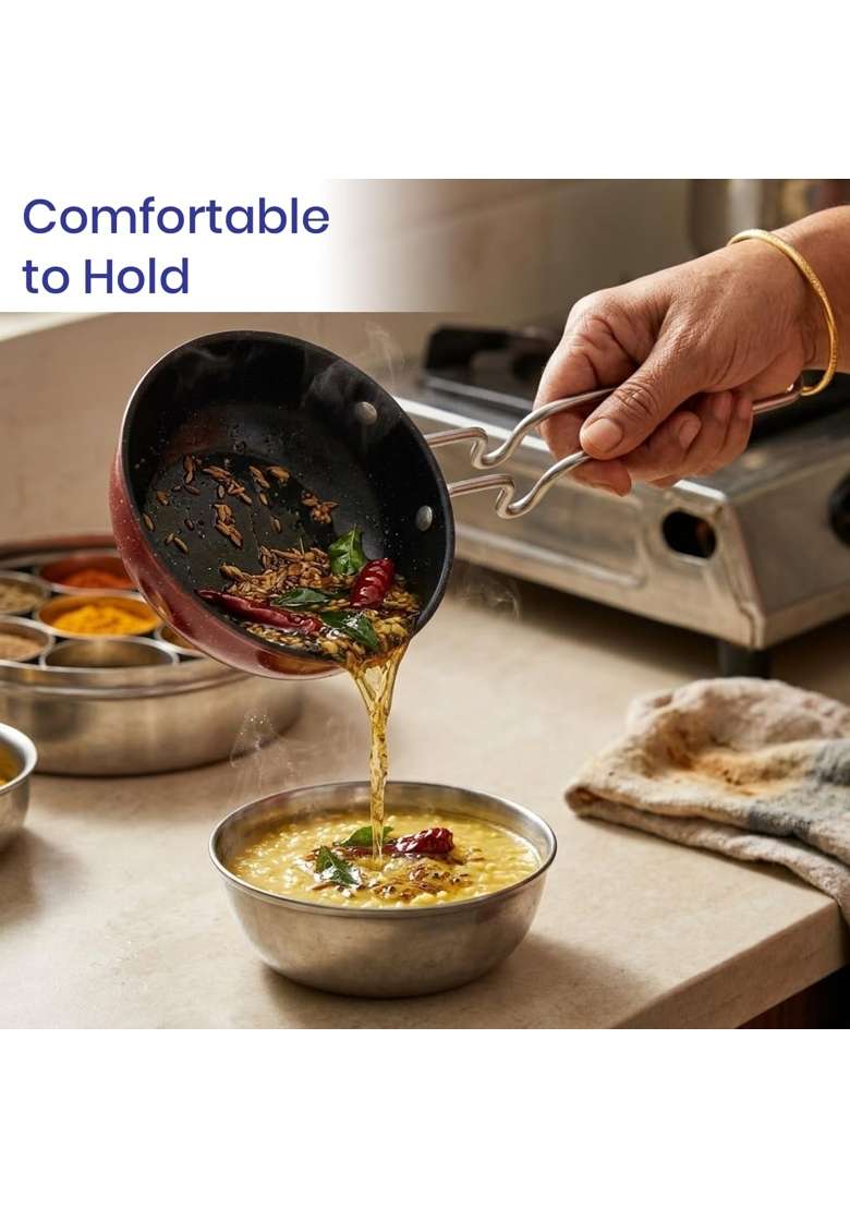 DOZY Combo of 2 Small Iron Tadka Pan - Indya