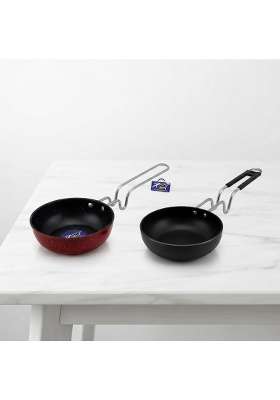 DOZY Combo of 2 Iron Tadka Pan
