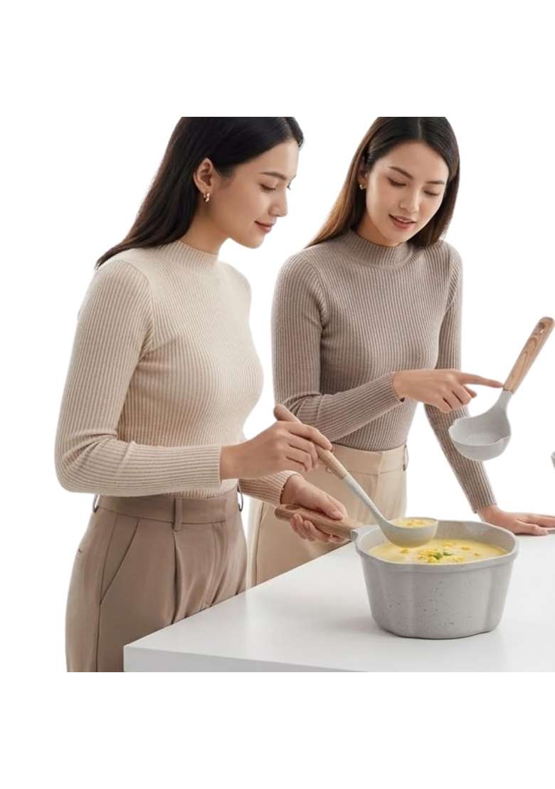 Drumstone Maifan Stone Non-Stick Tadka | 1.6 L | 1.7 Qt | Induction Compatible - Indya