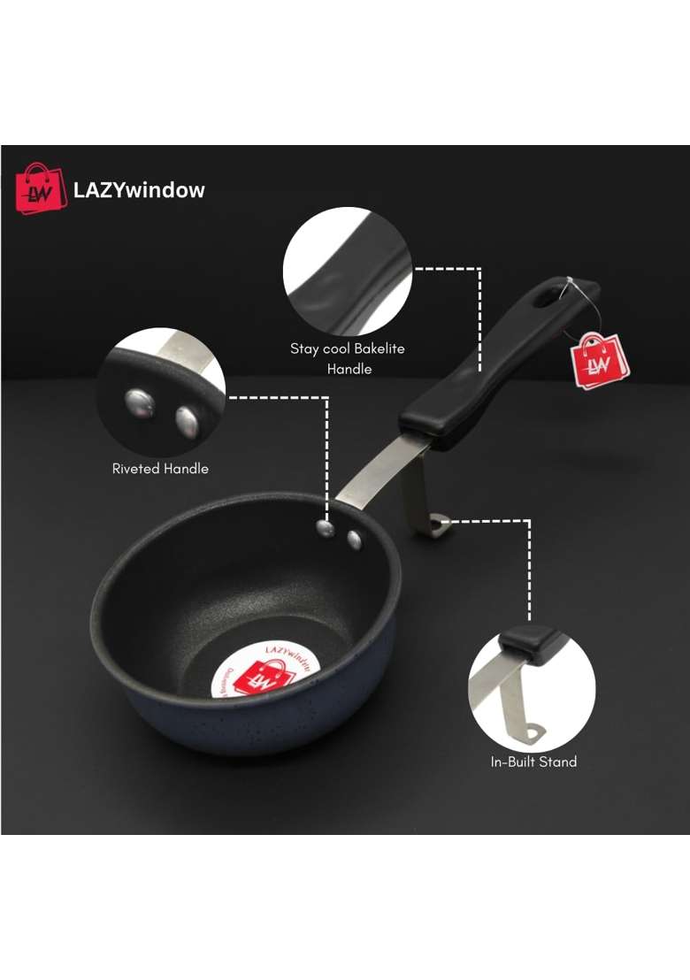 LAZYwindow Nonstick Tadka Pan | Induction Compatible - Indya