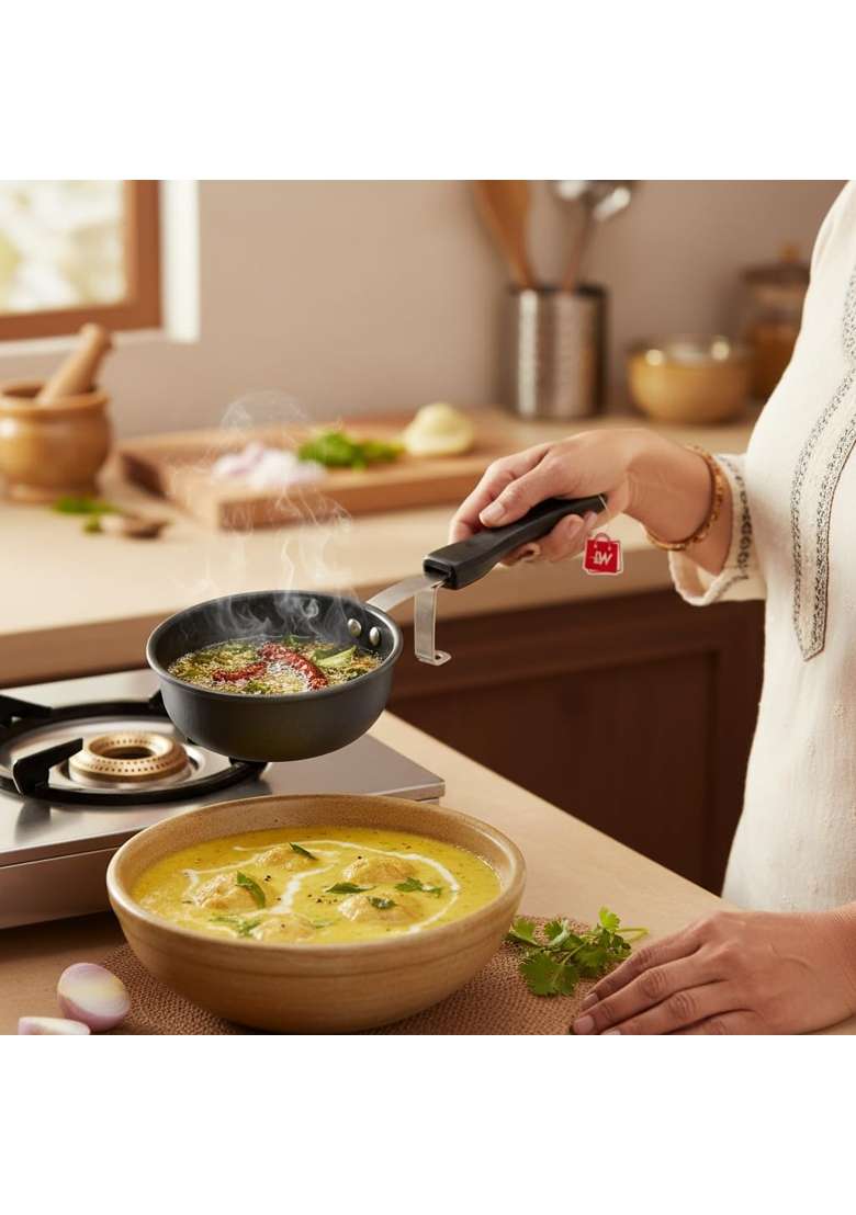 LAZYwindow Nonstick Tadka Pan and Fry Pan Combo - Indya