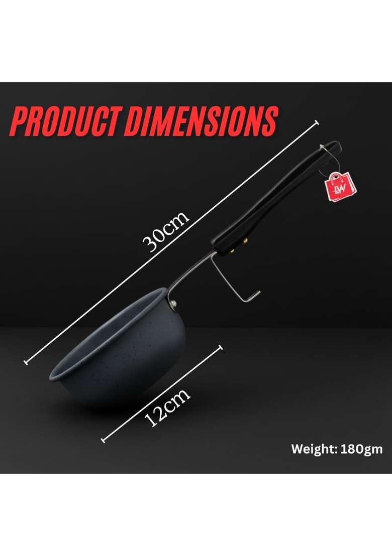LAZYwindow Nonstick Tadka Pan and Fry Pan Combo - Indya