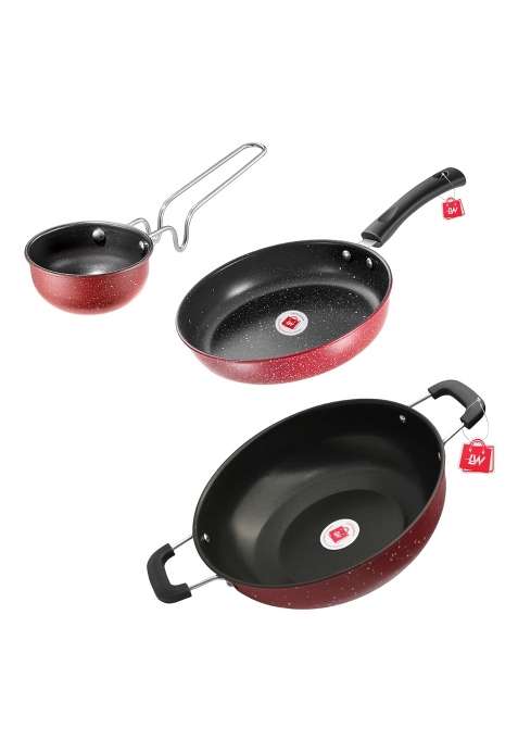 LAZYwindow Nonstick Combo Tadka Pan