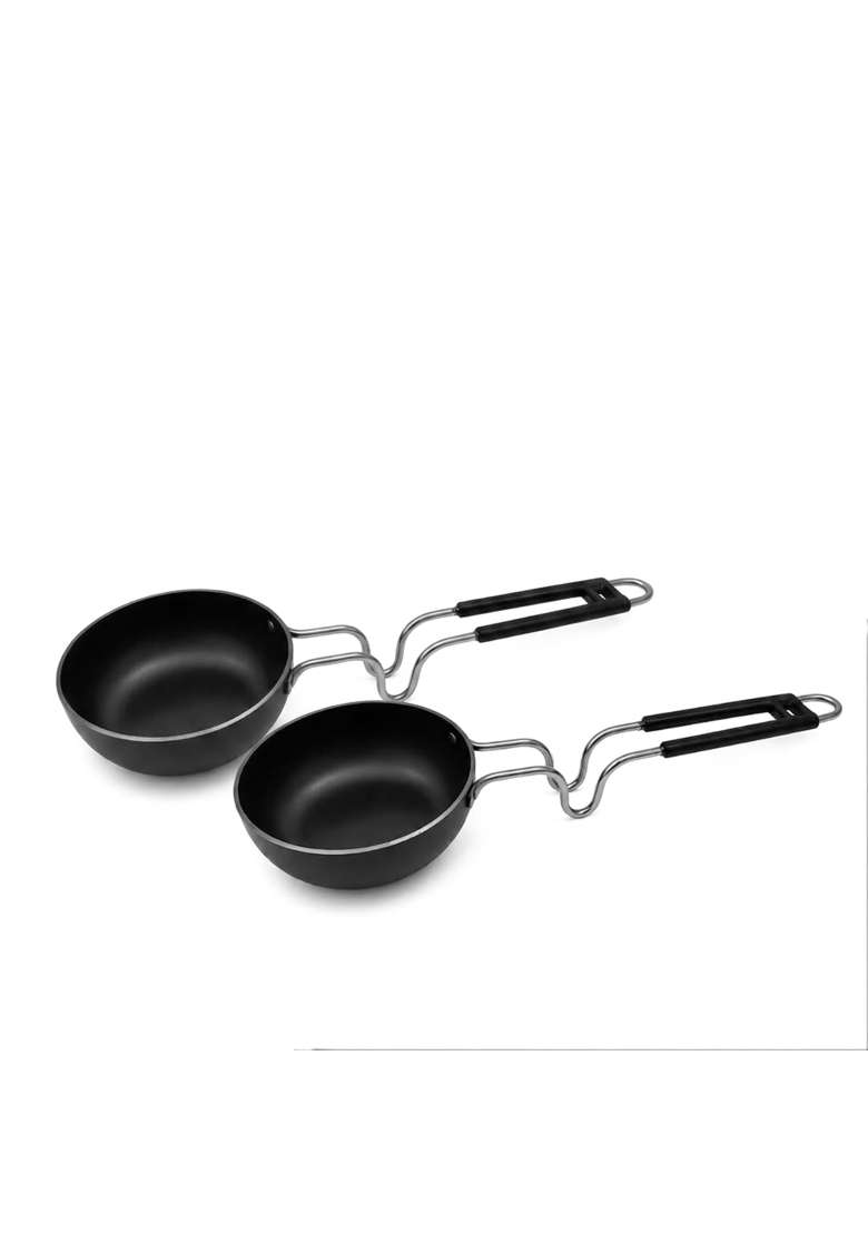 DOZY Iron Tadka Pan | Pack of 2 | Pre-Seasoned - Indya