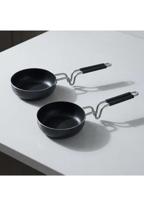 DOZY Iron Tadka Pan | Pack of 2 | Pre-Seasoned