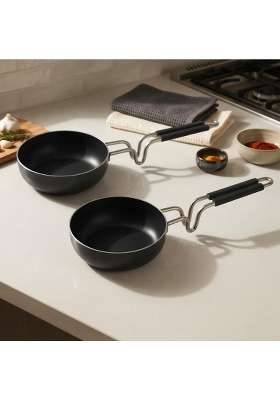 DOZY Combo of 2 Iron Tadka Pan | Pre-Seasoned