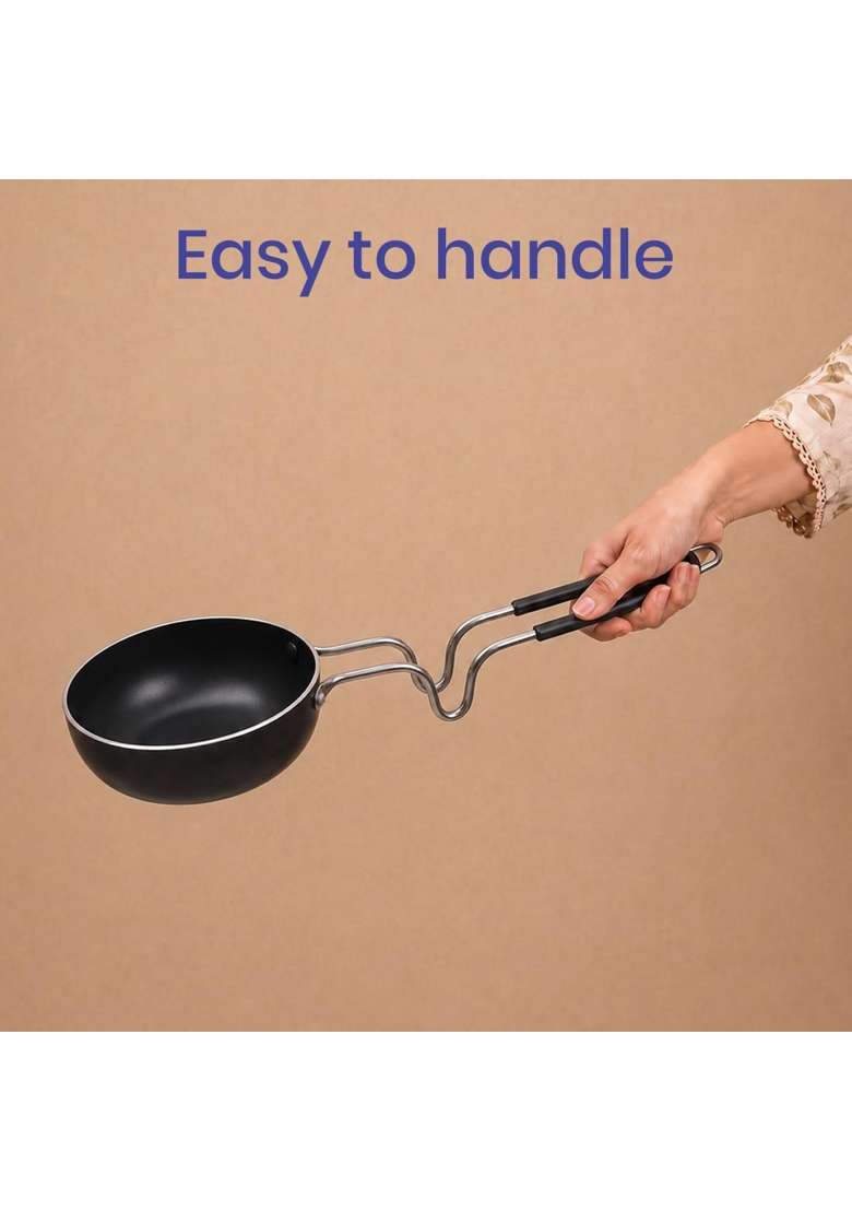 DOZY Nonstick Tawa Flat Griddle and Tadka Pan Cookware Set | 2-Piece Set - Indya
