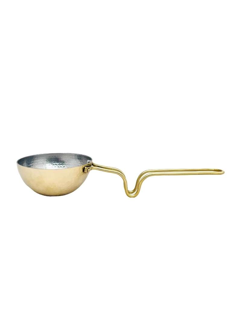 SHAAN mfg. New Brass Tadka Pan | 250 ml | 8.5 fl oz | Non-Toxic | Non-Stick - Indya