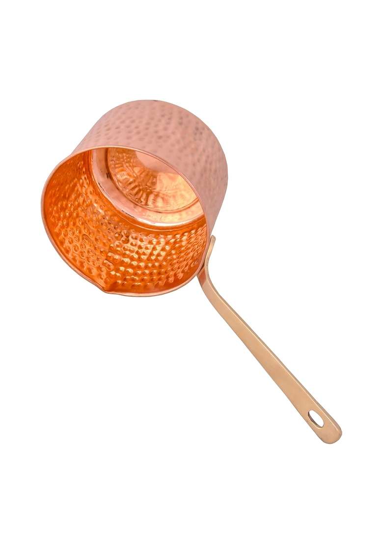 SHIV SHAKTI ARTS Pure Copper Sauce Pan Tadka Pan | 1.5 L | 1.6 Qt - Indya