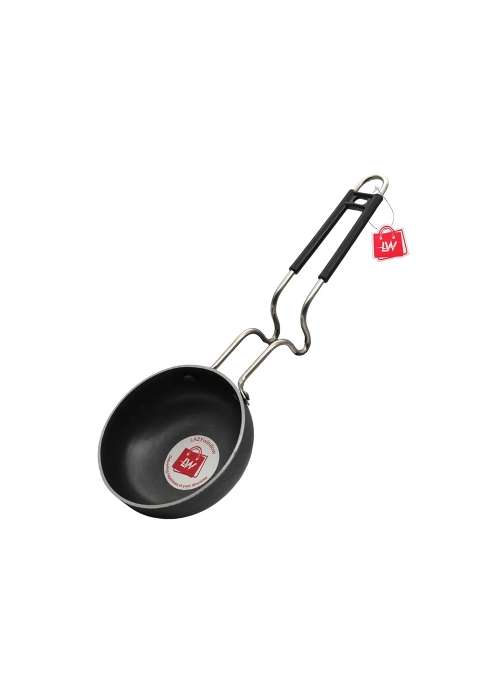 LAZYwindow Iron Tadka Pan with Steel Handle | 12 cm | 4.7 Inch