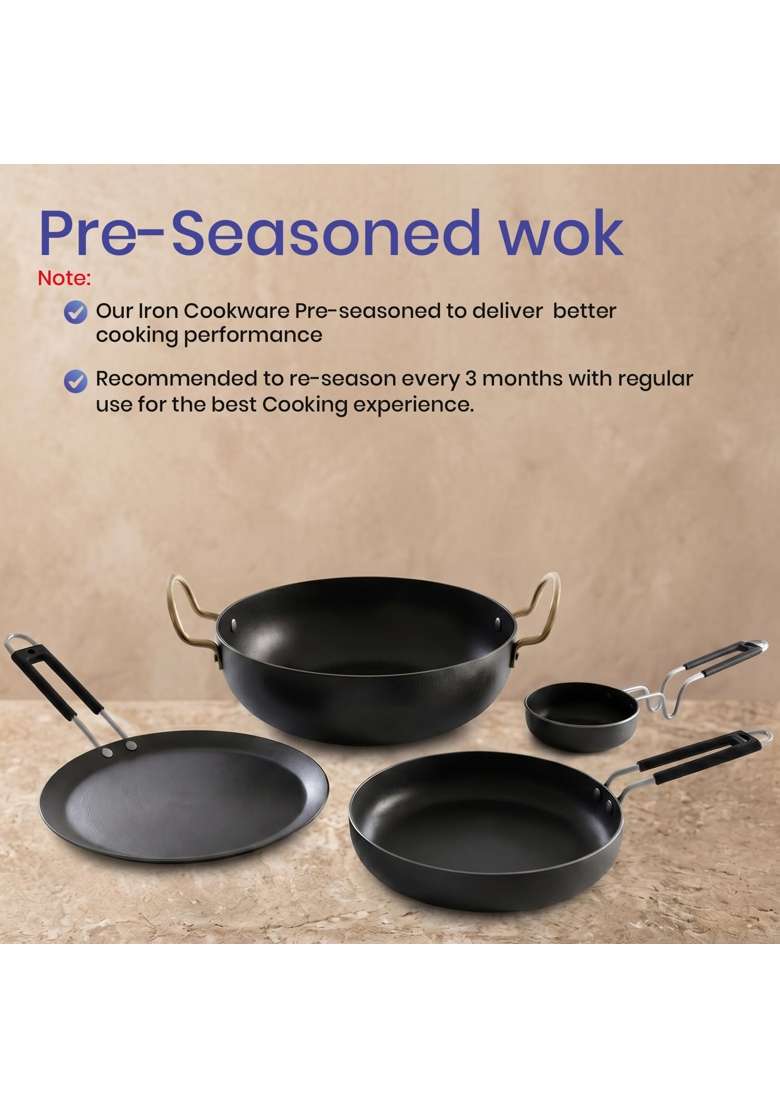 DOZY Iron Cookware | 4-Piece Set - Indya