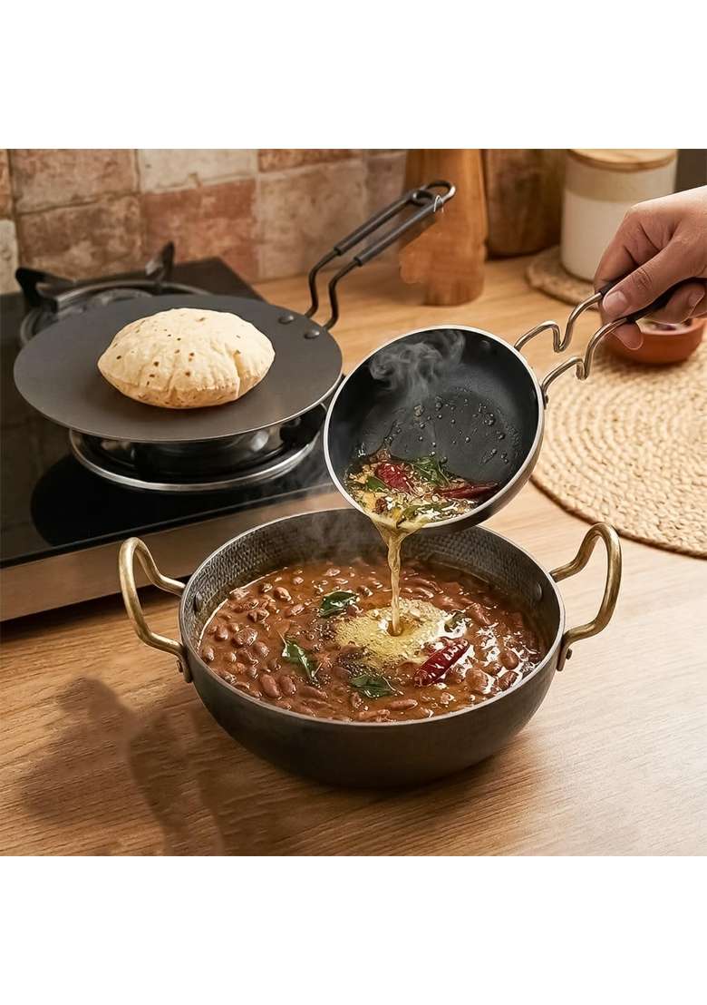 DOZY Iron Cookware | 3-Piece Set | Non-Toxic - Indya