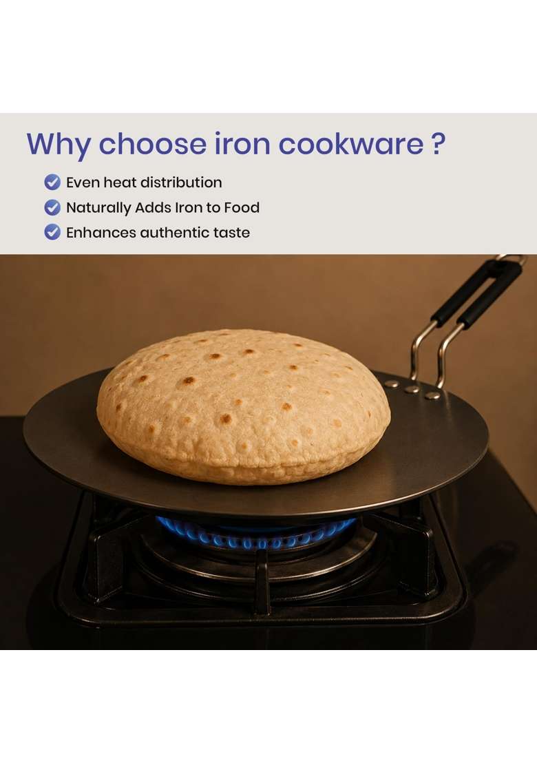 DOZY Iron Cookware | 3-Piece Set | Non-Toxic - Indya