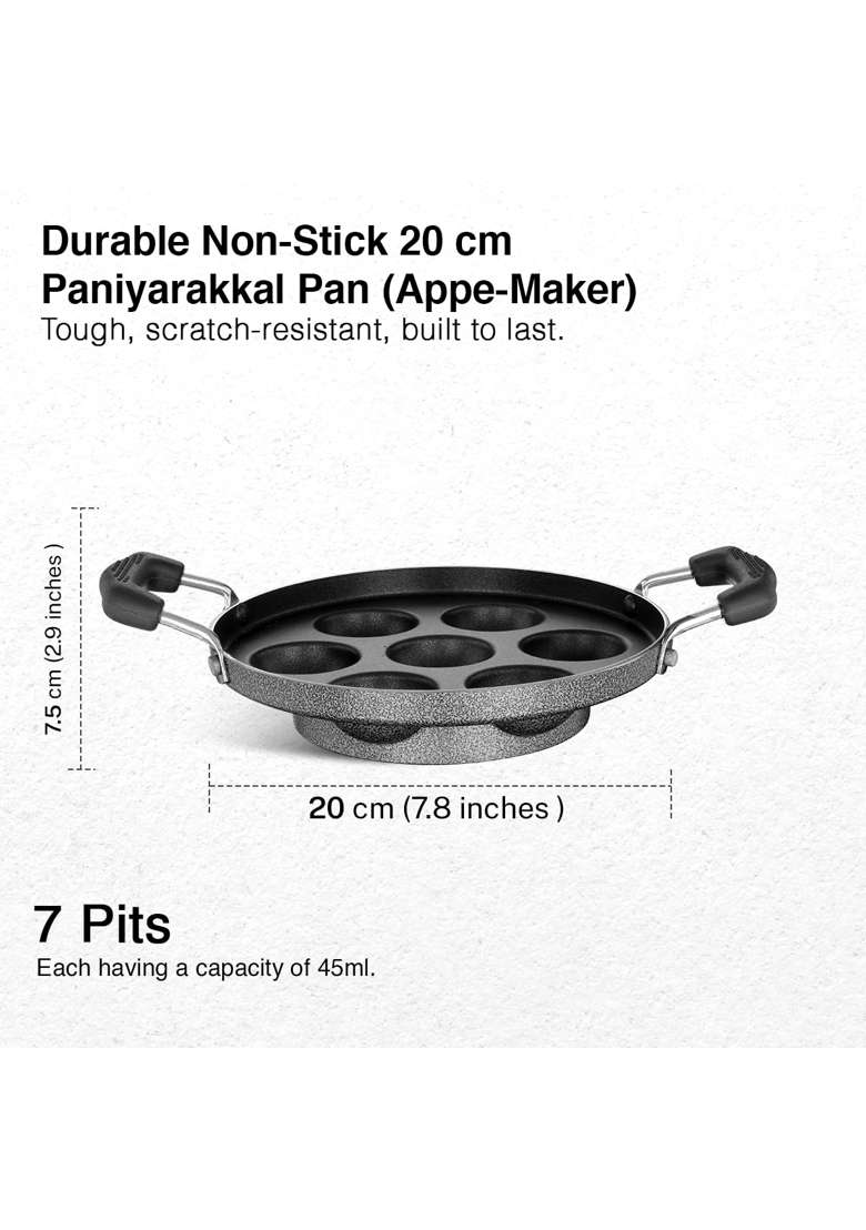 Prestige Omega Select Plus Non Stick Paniyarakkal | 20 cm | 7.9 Inch - Indya