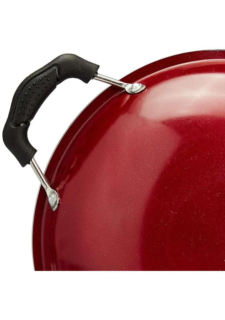 Solimo Amazon Brand Solimo Non Stick Appachetty Wok with Lid | 14 cm | 5.5 Inch - Indya