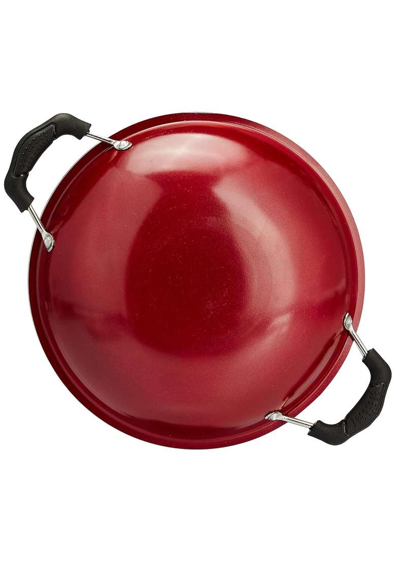 Solimo Amazon Brand Solimo Non Stick Appachetty Wok with Lid | 14 cm | 5.5 Inch - Indya