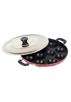 Drumstone Nonstick Appam Maker Multi Cavity Appam Pan Ebelskiver-Style Pan with Non Stick Coating Heat