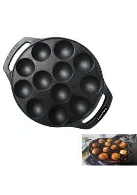 Drumstone Non Stick Appe Pan Ebelskiver-Style Pan | 0.2 L | 0.2 Qt