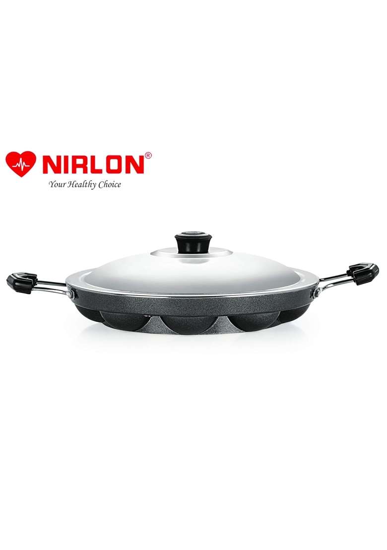NIRLON Non-Stick Aliminium Appam Patra - Indya