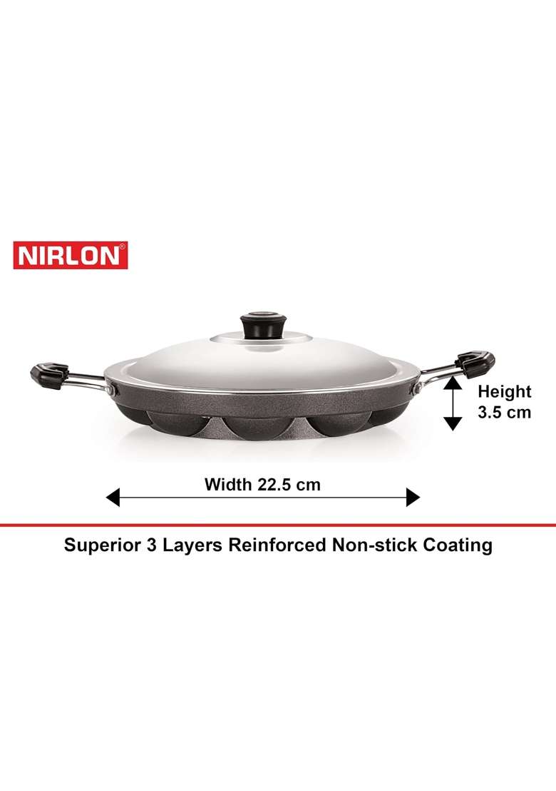 NIRLON Aluminium Cookware Set | 2.6 L | 2.7 Qt | With Lid - Indya