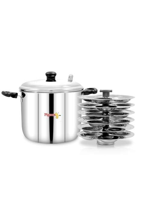 Pigeon Desire Stainless Steel Idli Cooker with 6 Plates