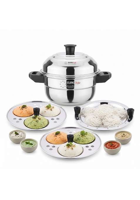 EURO style Eurostyle Premium Stainless Steel Idli | 1.5 L | 1.6 Qt