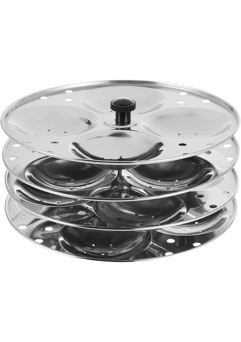 K.U.H.. Stainless Steel Idli Stand for Pressure Cooker and Steamer | Food Safe - Indya