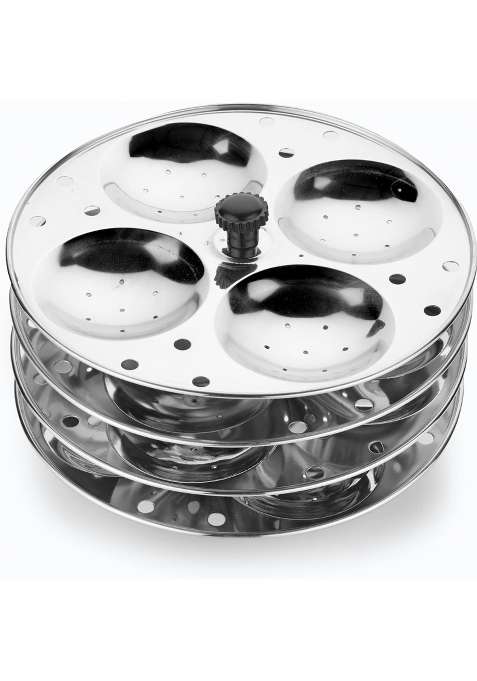 K.U.H.. Stainless Steel Idli Stand for Pressure Cooker and Steamer | Food Safe