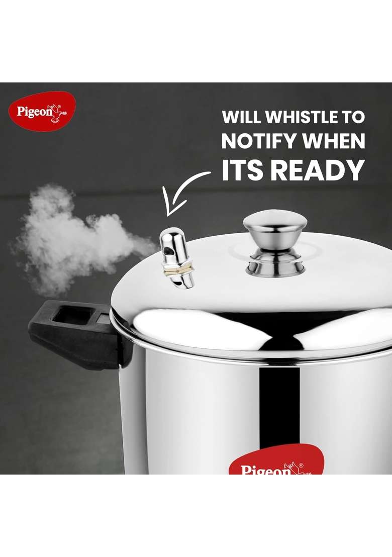 Pigeon Stainless Steel Idly Maker 4 Plates Compatible with Induction and Gas Stove | 3 L | 3.2 Qt - Indya