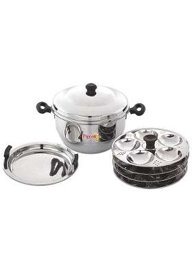 Pigeon Hot 20 Stainless Steel Idli Cooker and Steamer | Induction Compatible | Food Safe