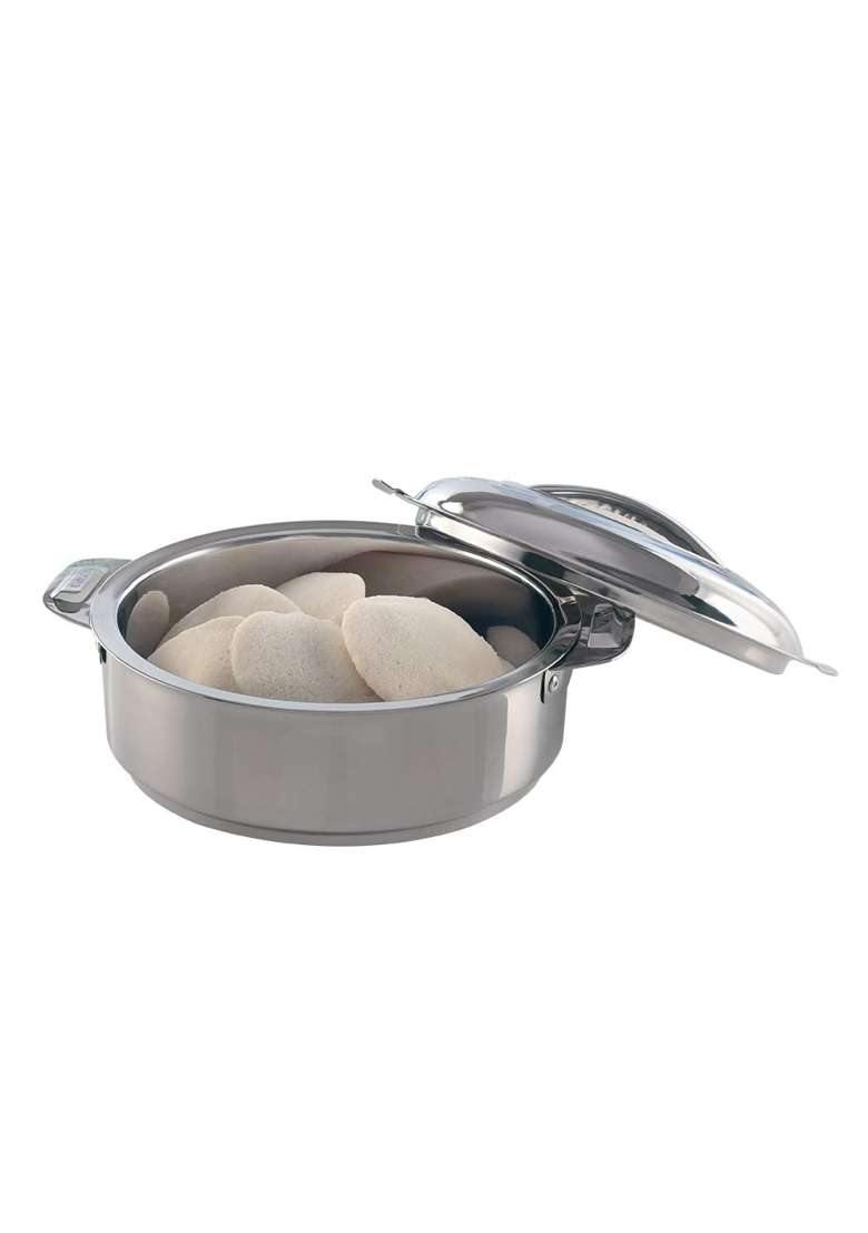 Borosil Stainless Steel Solid Idly Server | 5 L | 5.3 Qt - Indya