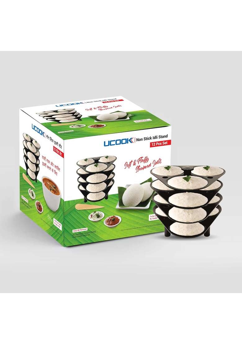 UCOOK By United Ekta Engg. Non-Stick Aluminium Idli Stand Compatible with Pressure | 5 L | 5.3 Qt - Indya