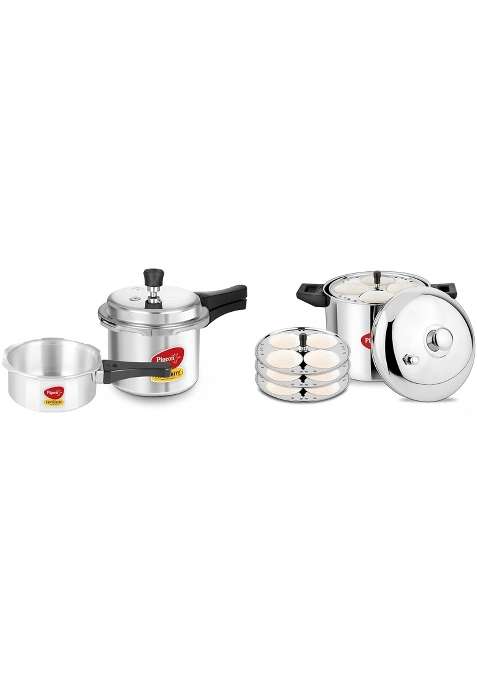 Pigeon Idly Maker 4 Plates Compatible with Induction and Gas Stove and Pigeon | 3 L | 3.2 Qt