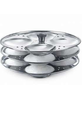 K.U.H.. Stainless Steel Idli Stand | 20 cm | 7.9 Inch | Food Safe