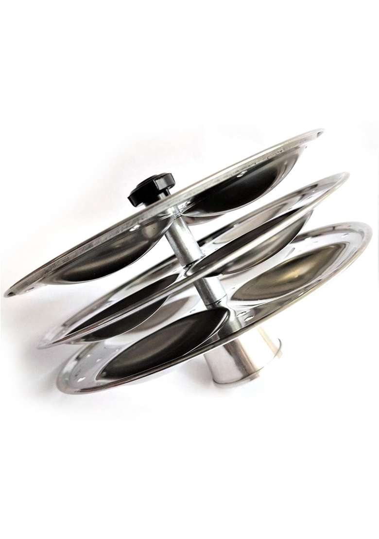 K.U.H.. Stainless Steel Idli Stand | 20 cm | 7.9 Inch | Food Safe - Indya