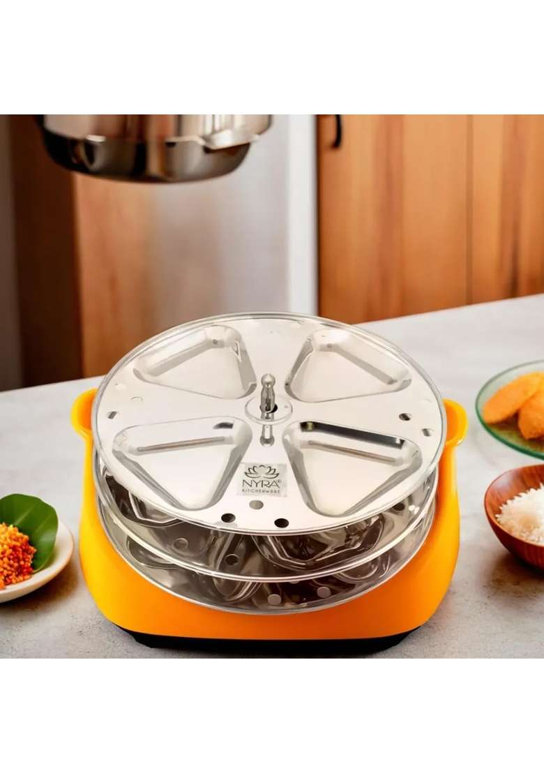 NYRA Stainless Steel Fancy Idli Maker Stand | 5 L | 5.3 Qt | Dishwasher Safe - Indya