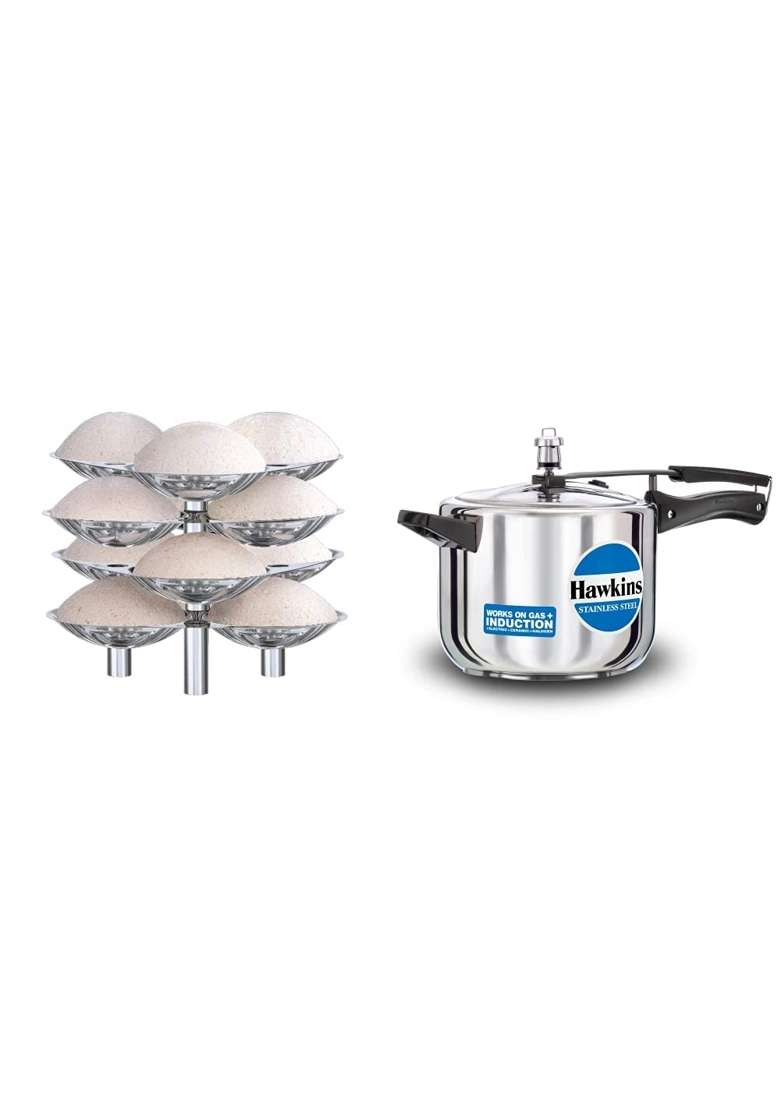 Hawkins Idli Stand for Pressure Cooker | 5 L | 5.3 Qt - Indya