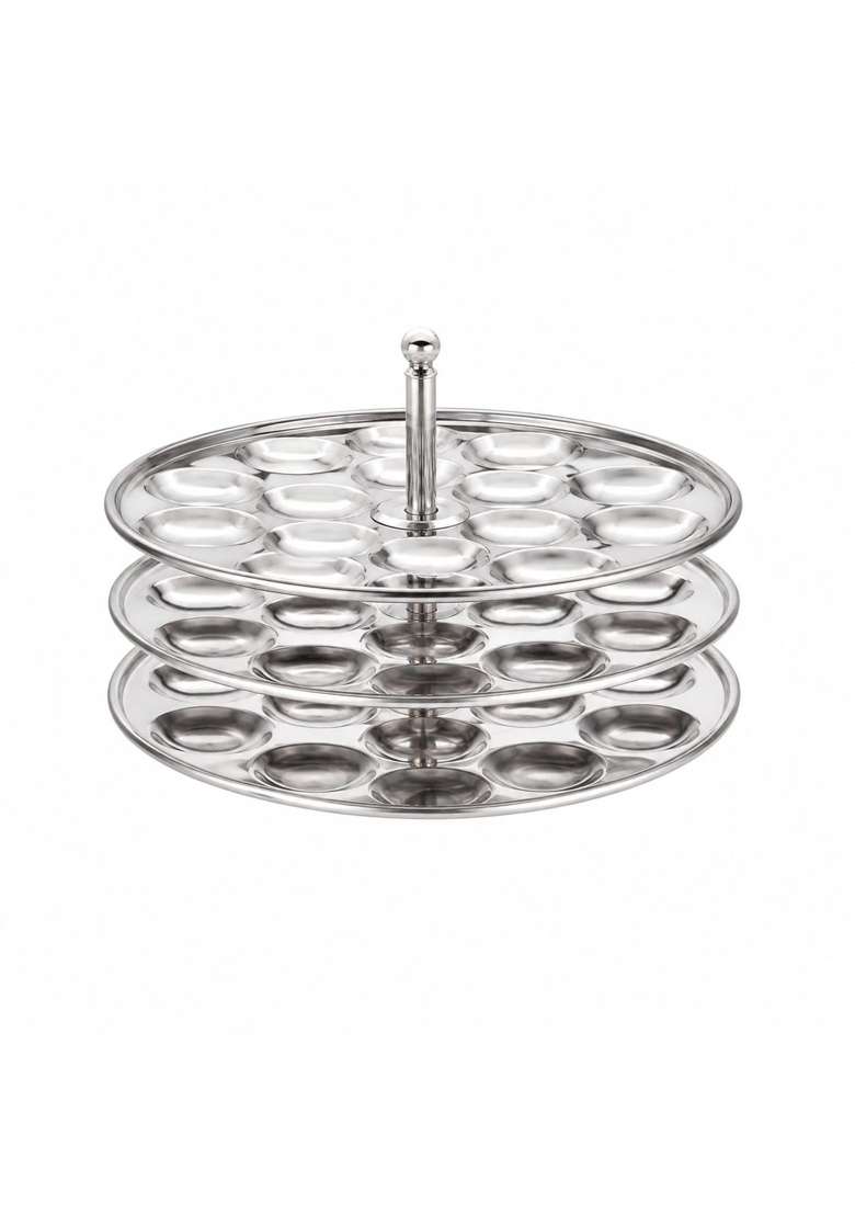 NYRA Stainless Steel Mini Idli Stand | 5 L | 5.3 Qt | Dishwasher Safe | Food Safe | Rust Resistant - Indya