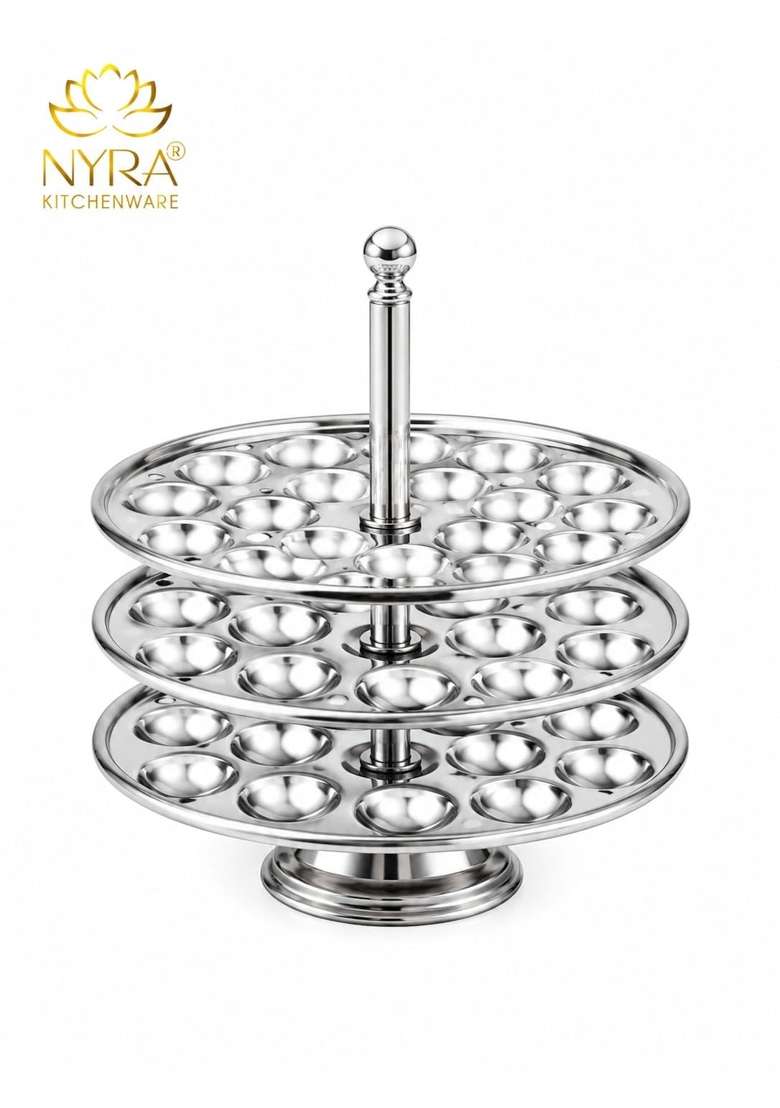 NYRA Stainless Steel Mini Idli Stand | 5 L | 5.3 Qt | Dishwasher Safe | Food Safe | Rust Resistant - Indya