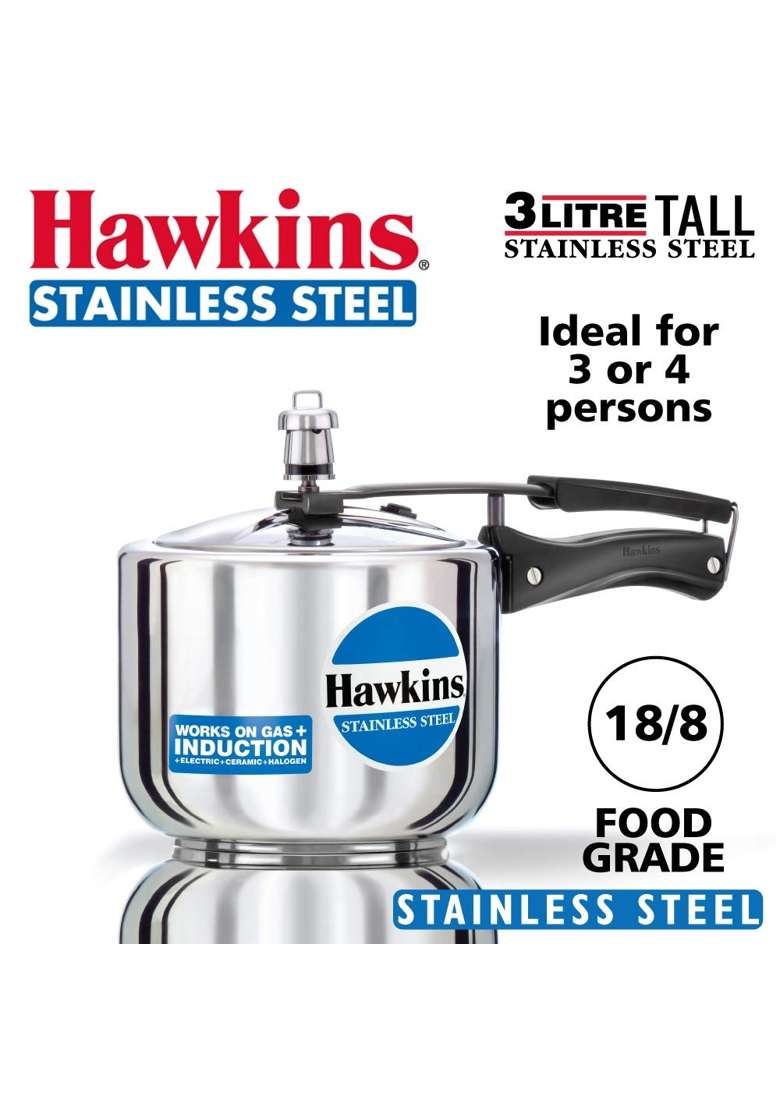 Hawkins Pressure Cooker | 3 L | 3.2 Qt | Induction Compatible - Indya