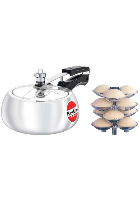 Hawkins Contura Aluminium Inner Lid Pressure Cooker | 2 L | 2.1 Qt