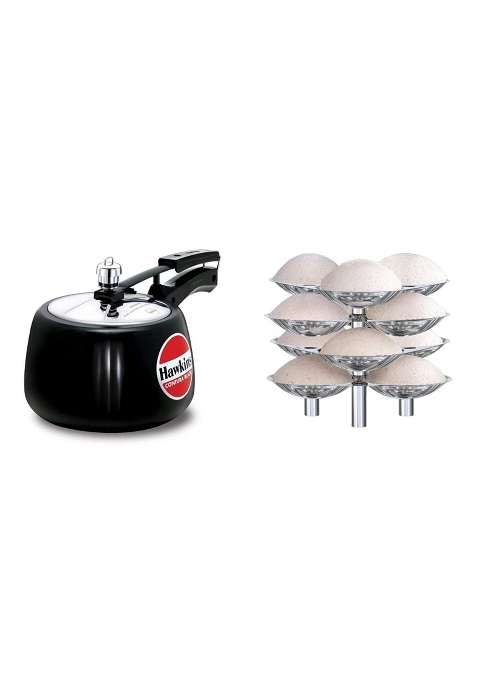 Hawkins Contura Hard Anodised Aluminium Pressure Cooker | 3 L | 3.2 Qt
