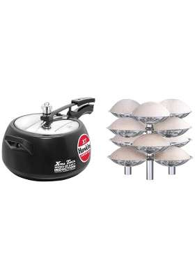 Hawkins Contura Black Xt Induction Compatible Aluminium Inner Lid Pressure Cooker | 5 L | 5.3 Qt