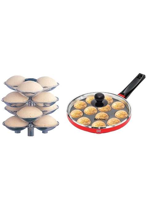 Hawkins Futura Appe Pan Ebelskiver-Style Pan | 3 L | 3.2 Qt | 22 cm | 8.7 Inch | Non-Stick | With Lid