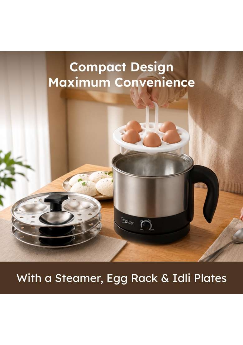 Prestige PMC 3.0 Plus Multi Kettle Multi Cooker | 1.5 L | 1.6 Qt - Indya